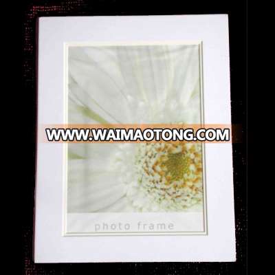 Wholesale resin HDF decorative picture photo frame with matboard